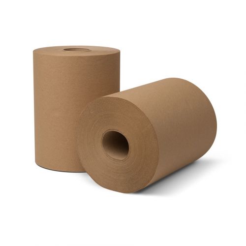 roll of brown paper towels